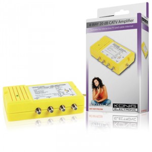 Konig 4-weg CAI versterker 20 dB